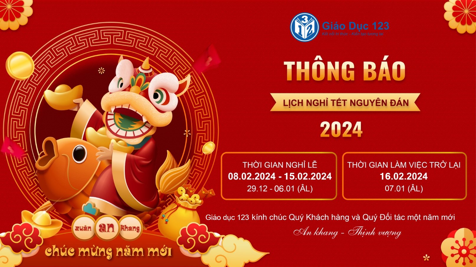 lịch nghỉ tết