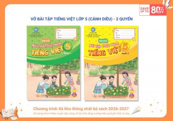 BỘ VỞ Ô LI BTTH TIẾNG VIỆT LỚP 5 (CÁNH DIỀU)