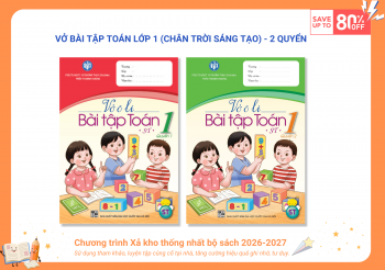 BỘ VỞ Ô LI BÀI TẬP TOÁN LỚP 1 (SÁNG TẠO)